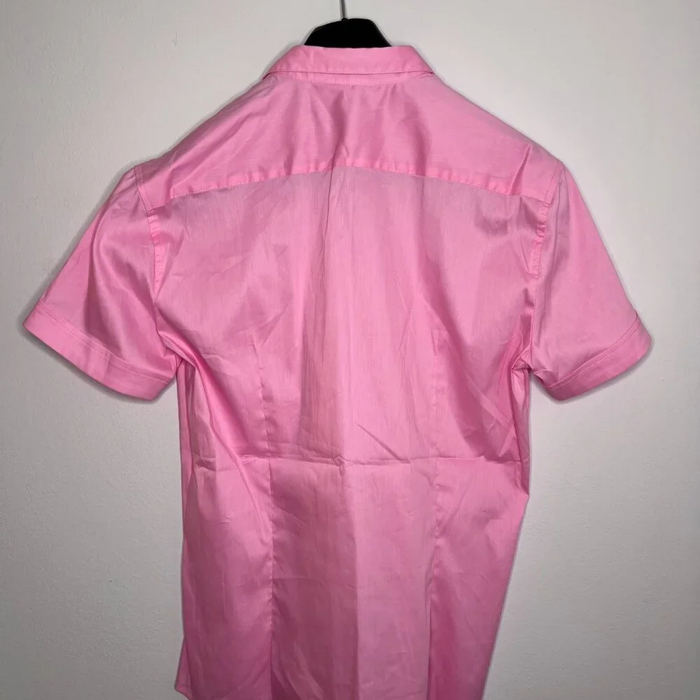 NWT Parke & Ronen Pink S/S Buttoned Down Shirt - Sz. L - Picture 3 of 4